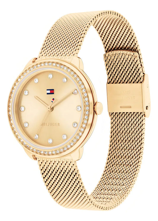 Relógio feminino Tommy Hilfiger Demi em ouro