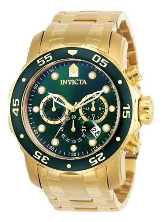 Relógio Invicta Pro Diver Banhado A Ouro 18k