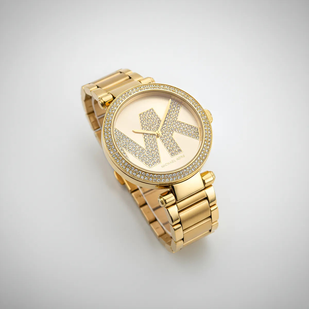 Relógio Michael Kors Feminino Dourado Com Strass